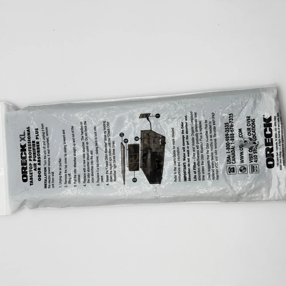 Oreck Odor Absorber‎ Plus AP1PKP Tabletop Professional Air Purifier Filter